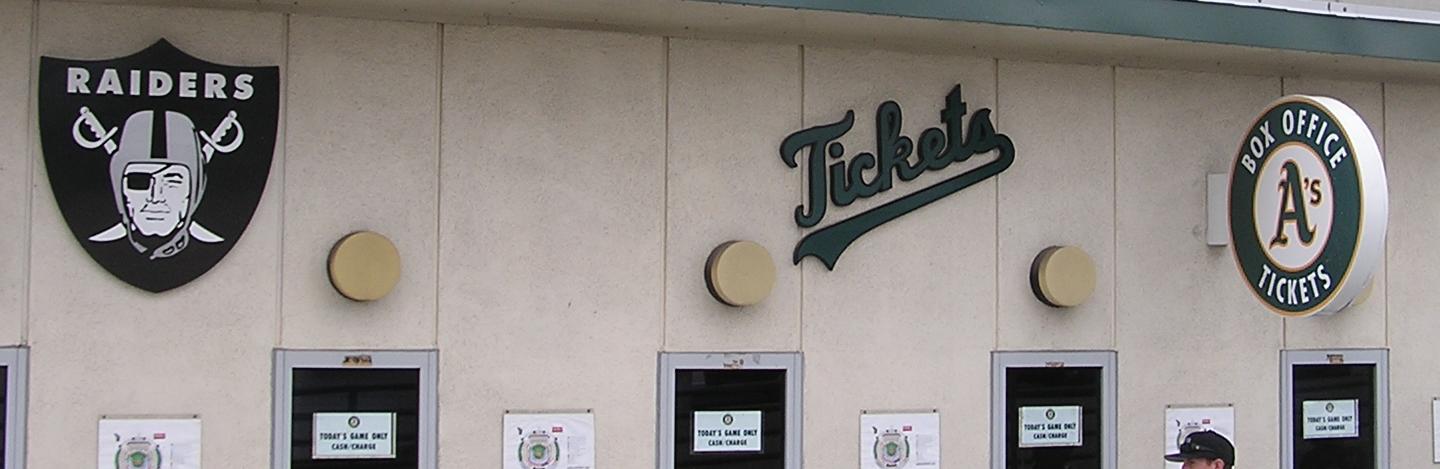 McAfee Coliseum Ticket Window - Oakland, Ca