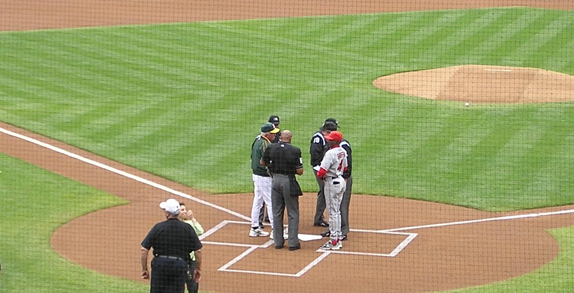 Exchanging the Line Ups - McAfee Coliseum